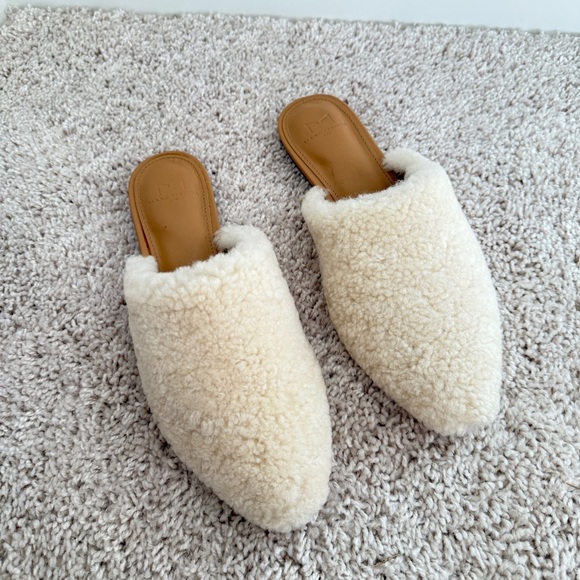 Marc Fisher Shoes - Marc Fisher Genuine Shearling Leather Mule